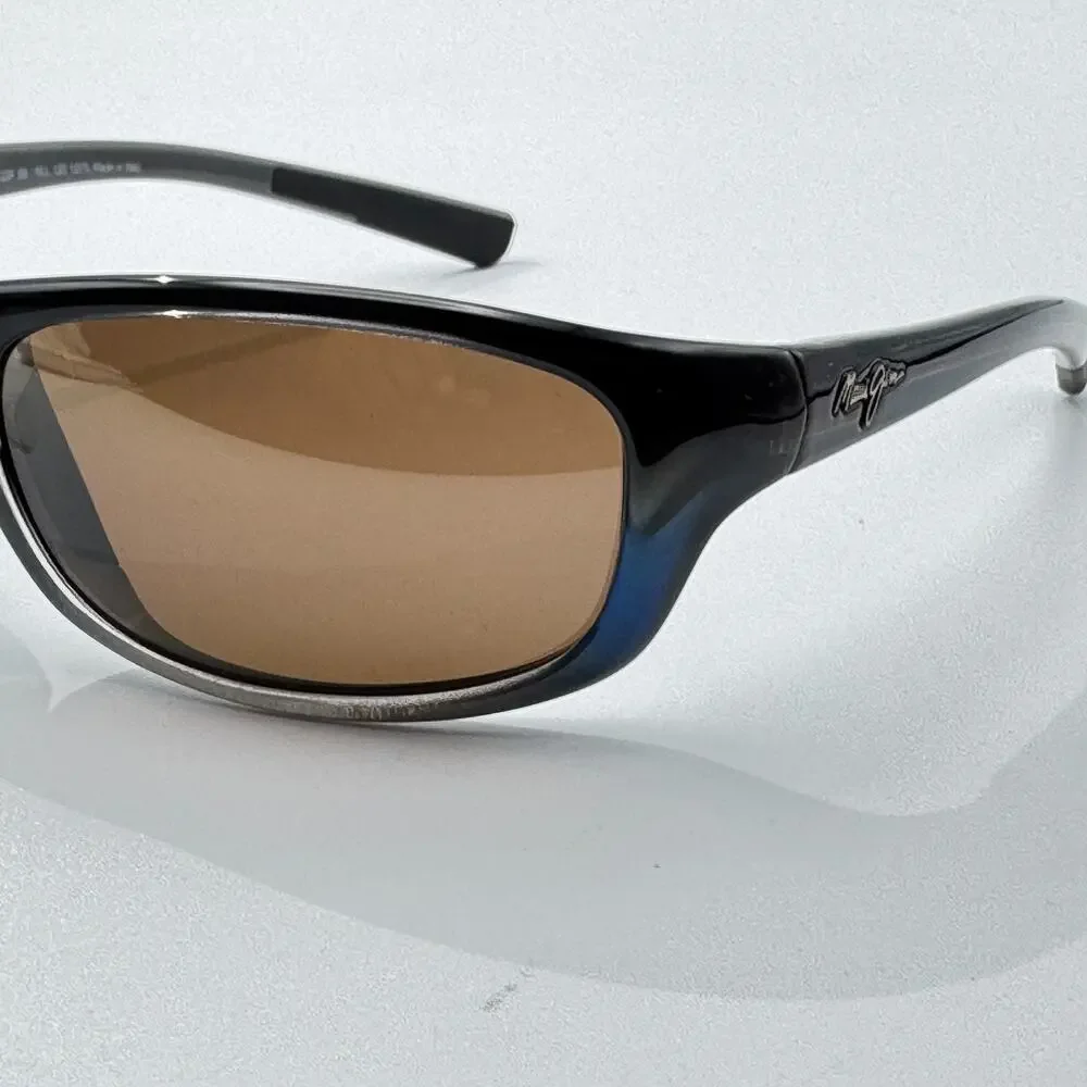 Maui Jim Sunglasses Kipahulu STG-BG MJ279-03F Brown Wrap Frame Bronze Lens 59mm